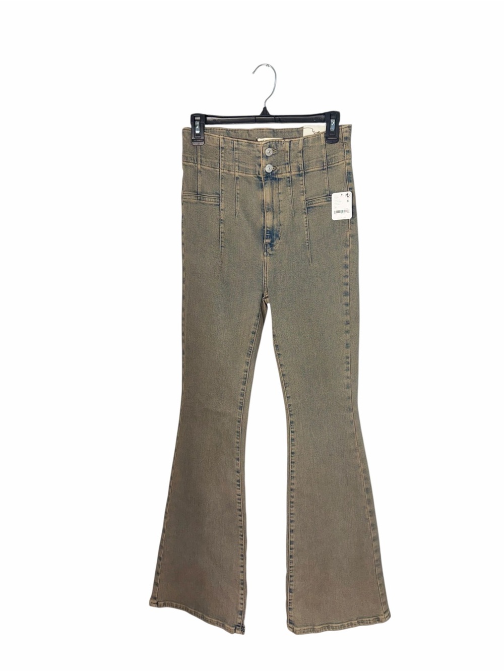 NWT Free People We The Free Jayde Flare Jeans Slate Ardoi Grey Wash 29